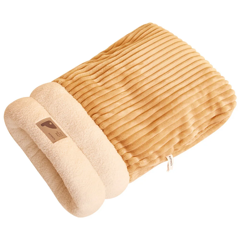 Saco de dormir para cama de cueva para gatos y perros, nido de sarro cerrado para gatitos y mascotas pequeñas, cueva oculta acogedora y cálida, sueño suave para mascotas - imagen 2