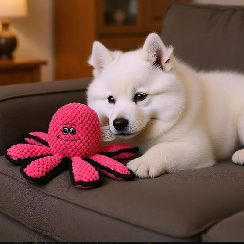 Juguete mordedor de pulpo para gatos y perros – calma ansiedad - imagen 5