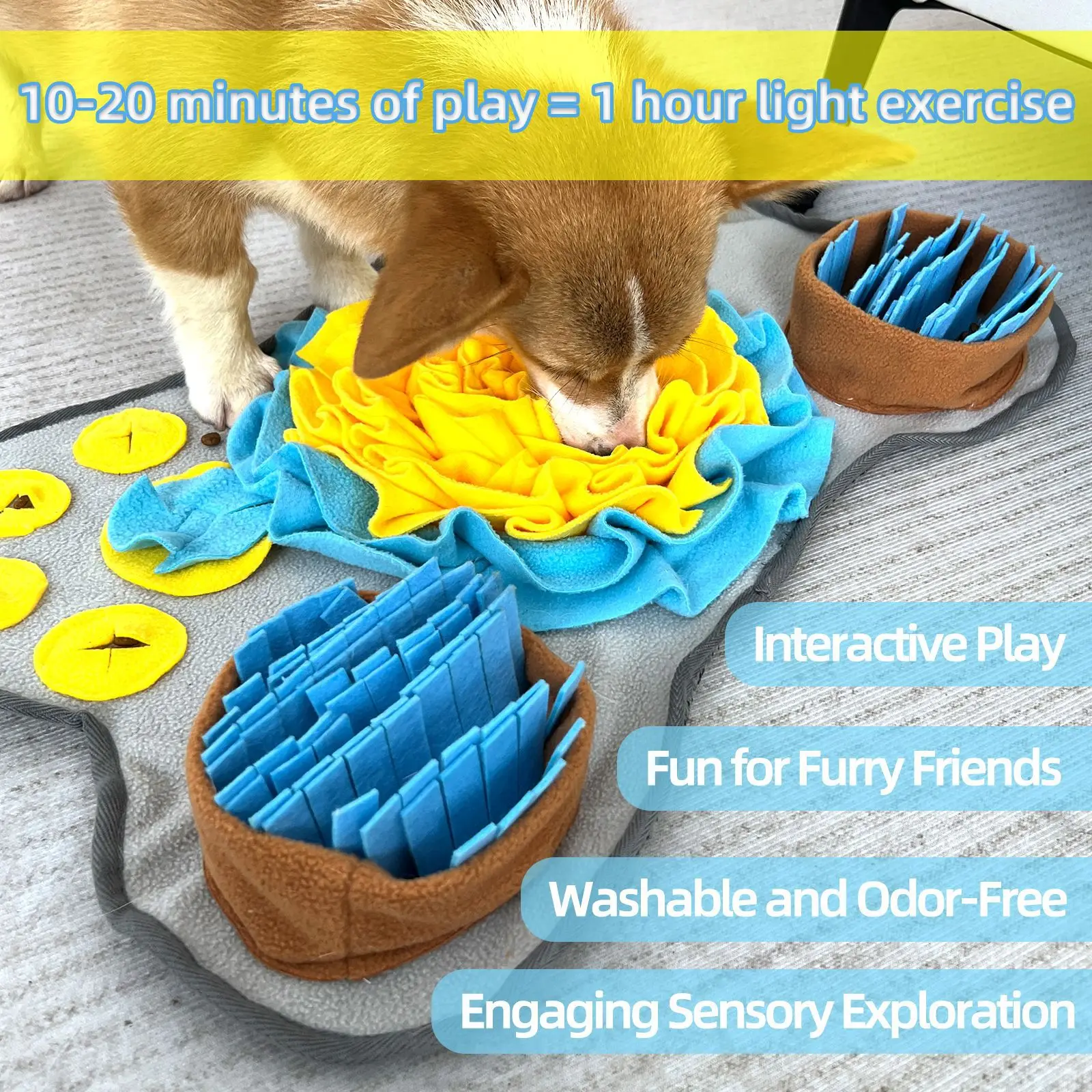 Alfombra de juego para perros pequeños y medianos – Alimentación lenta - imagen 3