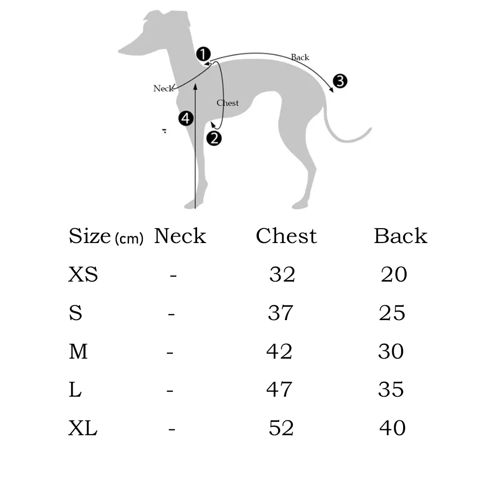 Suéter cálido para galgo italiano Whippet en algodón