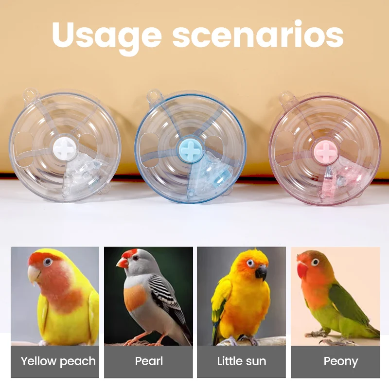 Juguete giratorio para loros con forrajeo y comedero en jaula - imagen 5