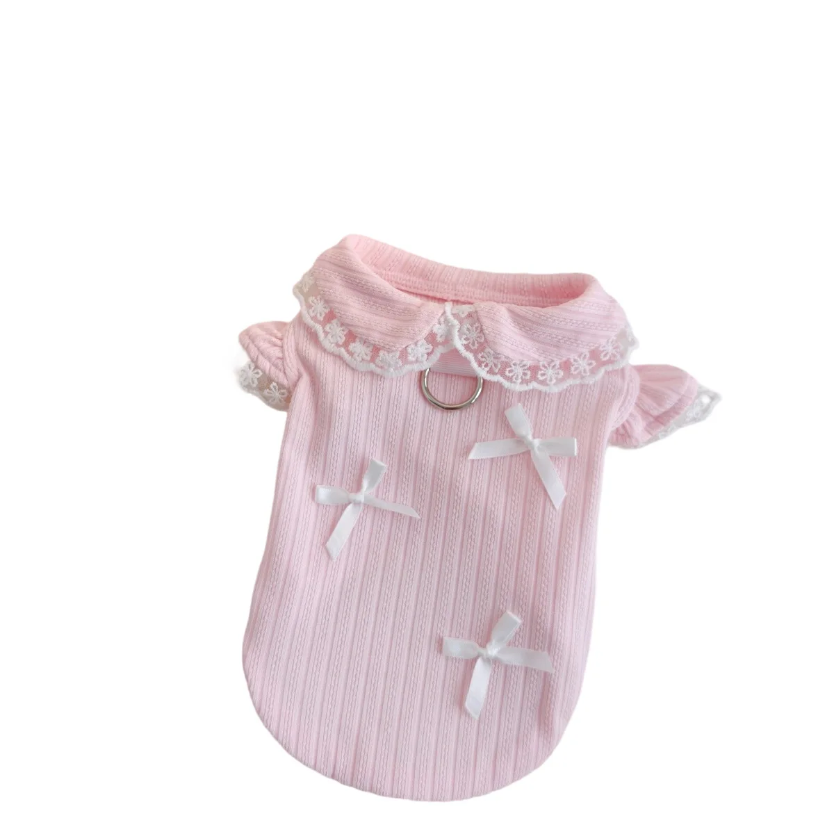 Chaleco de encaje con lazo para perros pequeños Teddy y Yorkshire