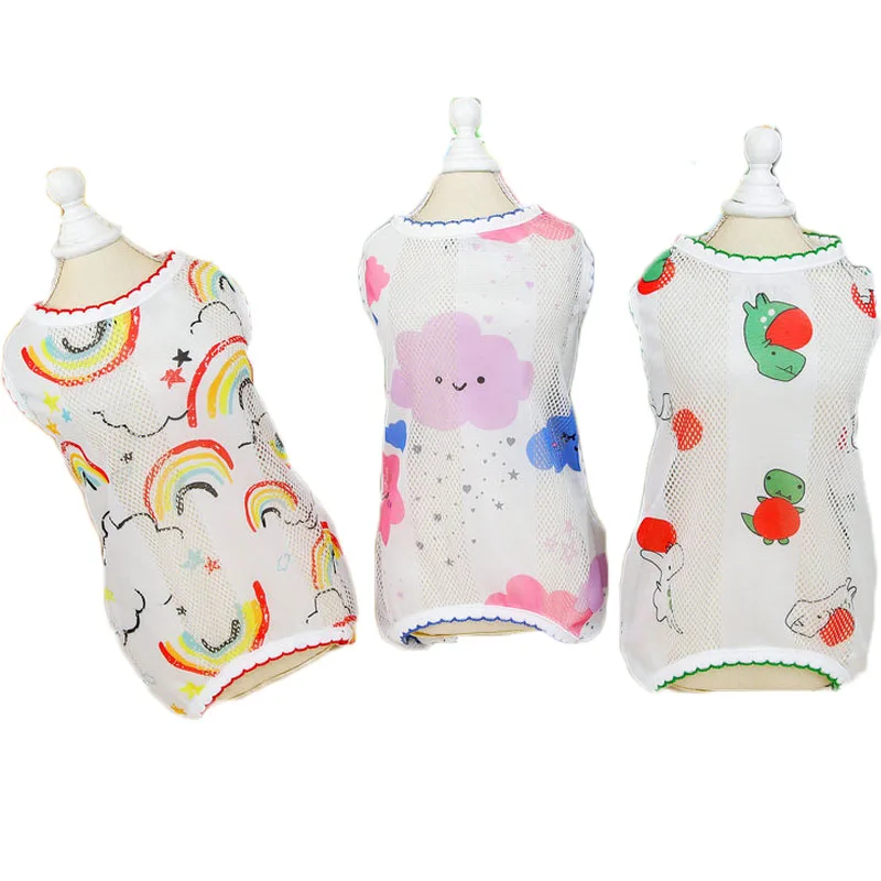 Ropa de malla para perros, mono antimosquitos, ropa para perros pequeños, disfraz para Yorkie, niño o niña, sudadera con capucha para cachorros, pijama, mono. - imagen 3