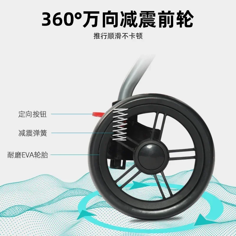 Lightweight Folding Pet Cart Easy To Install Dog Walking Dog Cart Outdoor Small Dog Cat Trolley Pet Stollers - imagen 4