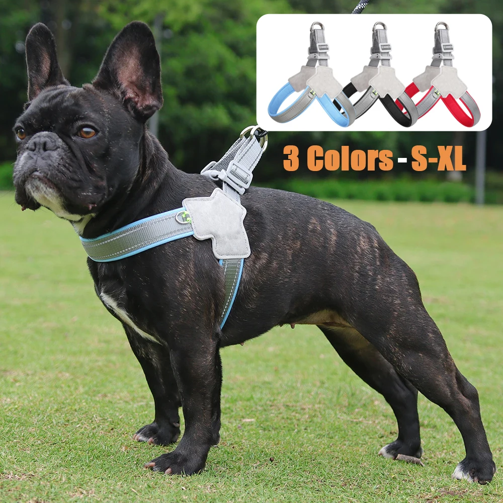 Arnés para perros, correa reflectante ajustable para el pecho para perros pequeños y medianos, malla para gatos, arnés transpirable para cachorros, chaleco, suministros para Yorks
