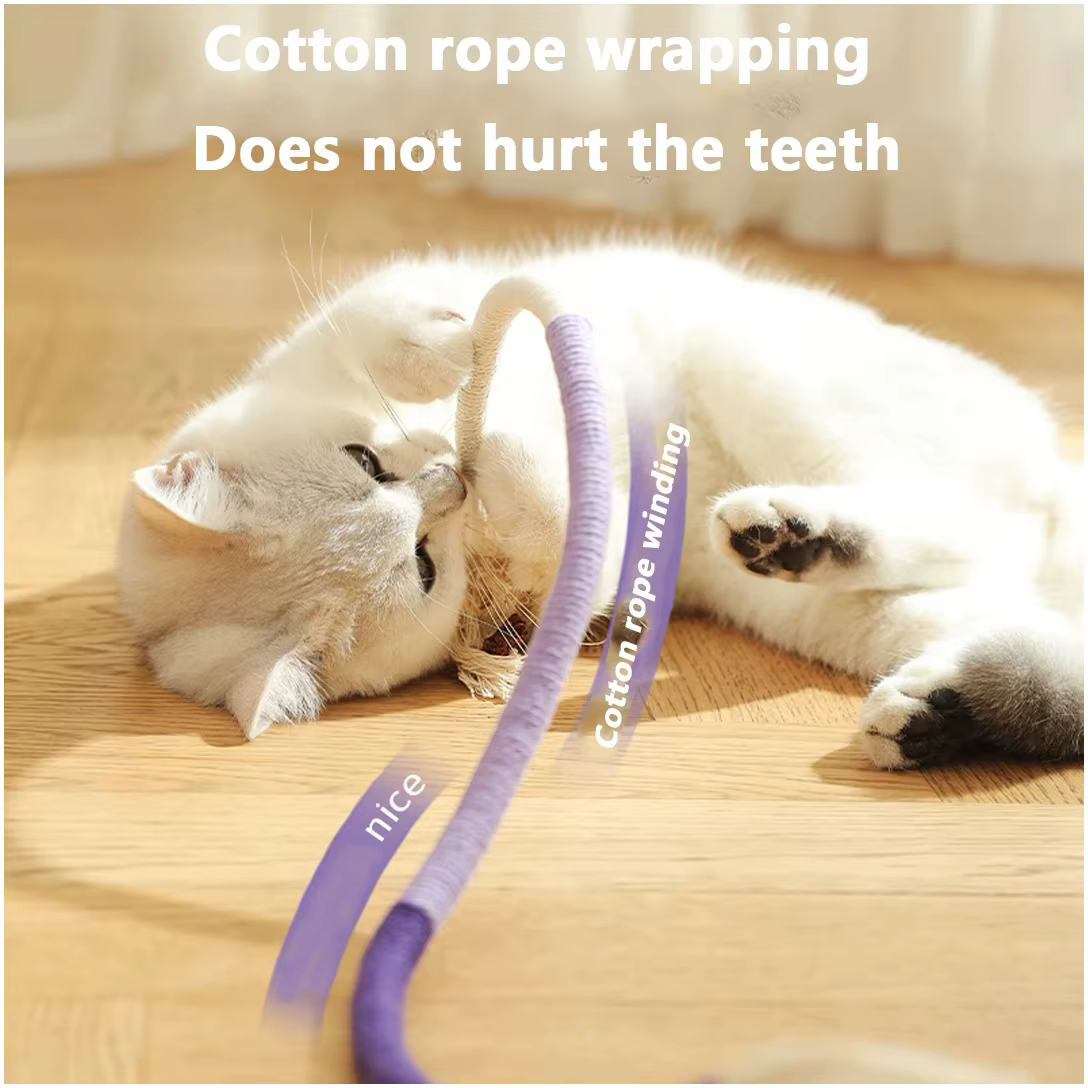 Juguete cuerda gato resistente para morder y limpiar dientes - imagen 4