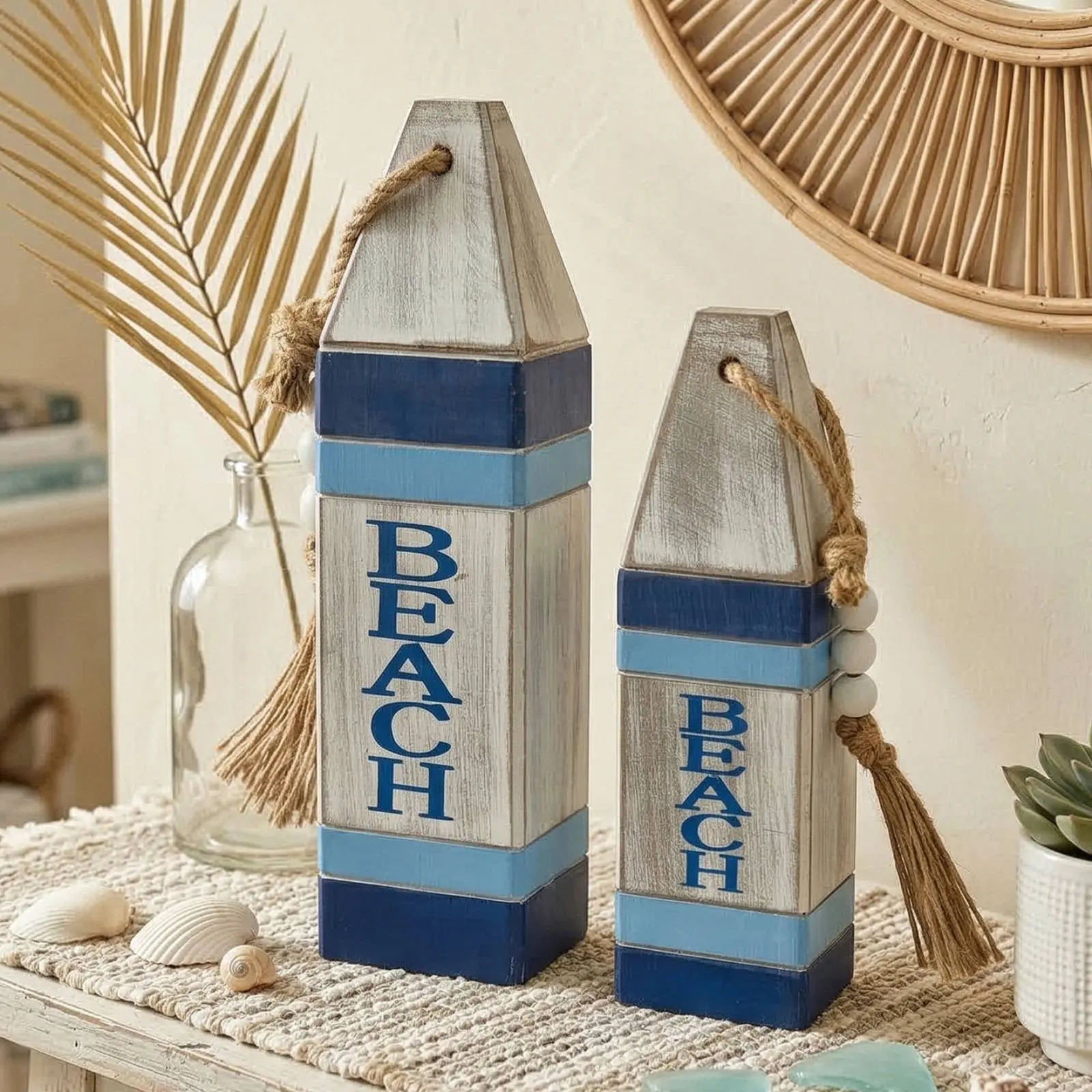 Decoración náutica en madera: boya decorativa para gatos y perros - imagen 5