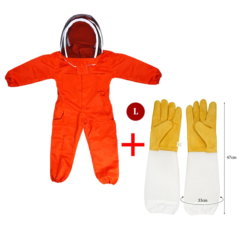 Ropa de apicultura de cuerpo completo, ropa de apicultores profesionales, traje de protección para apicultura, velo de seguridad, protección Unisex para niños - imagen 2