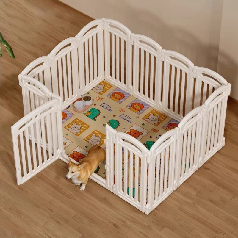 Sistema de valla de barrera para perros de interior de 80CM de alto, valla para perros pequeños DIY, parque infantil, ejercicio, jaula mediana para cachorros de peluche, livremente combinada