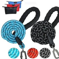 Correa reflectante 5 pies para perros grandes y medianos – Mango acolchado resistente