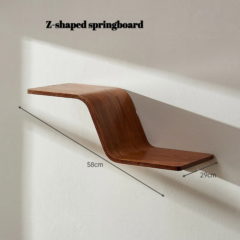 Marco de escalada para gatos montado en la pared, plataforma de salto de madera maciza para dormir, muebles DIY, trampolín para gatitos, juguete para rascar - imagen 2