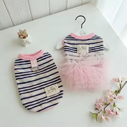 Vestido de malla con protección solar para perros pequeños