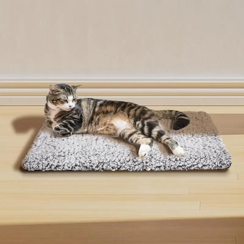 Cama autocalentada para gatos, estera de calentamiento de temperatura constante, lavable, almohadilla calefactora, impermeable, refleja el calor corporal de las mascotas - imagen 4