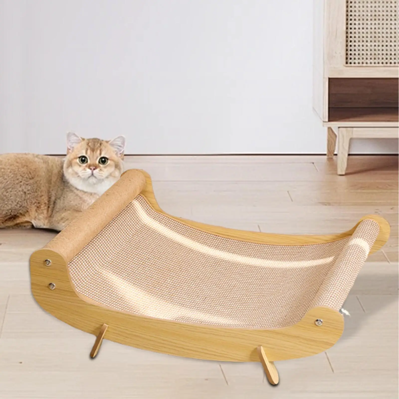 Cat Scratcher Pad Scratching Lounge Bed Pet Lounger Training Toy for Cats to Grind Paws
