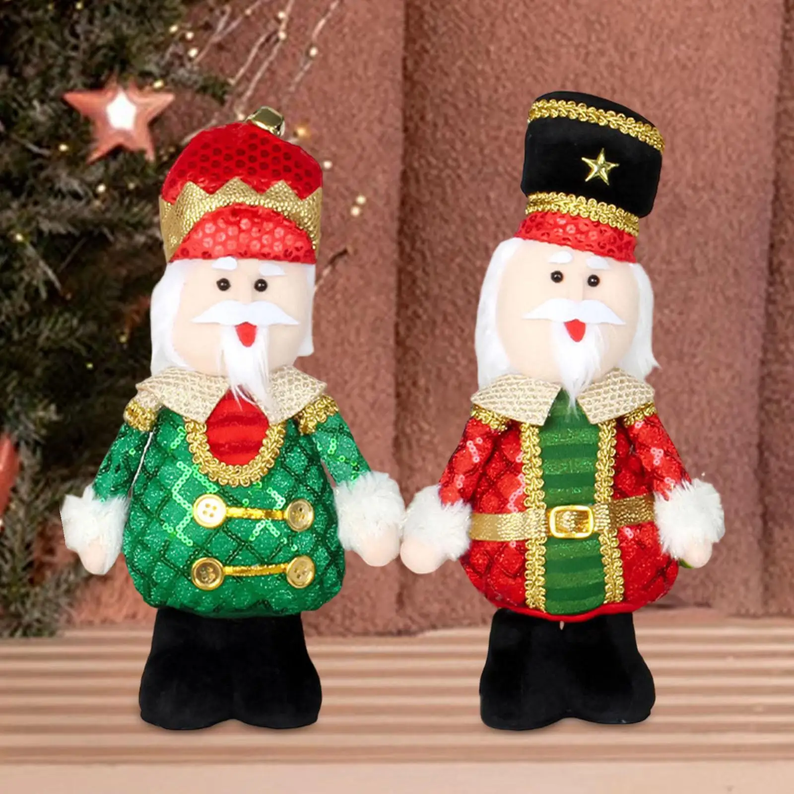 Muñeco Cascanueces, decoración de mesa navideña, bonita estatuilla de escritorio, centro de mesa, regalo de Navidad para Festival, Mantel, cocina interior