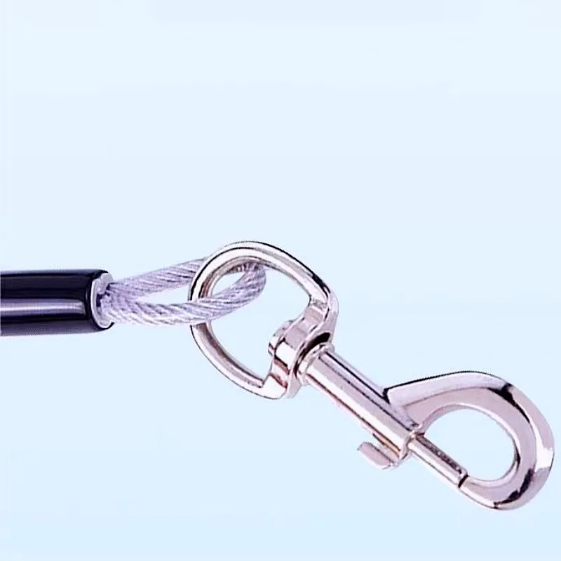 Correa extensible doble para perros con cable de acero anti-mordidas - imagen 3