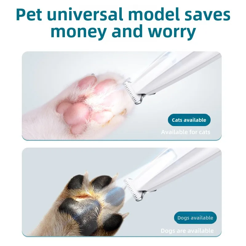Afeitadora impermeable para mascotas, afeitadora de pies para perros, depilación de gatos, cortadora eléctrica, cortadora Local, cortadora de pelo de animales - imagen 4