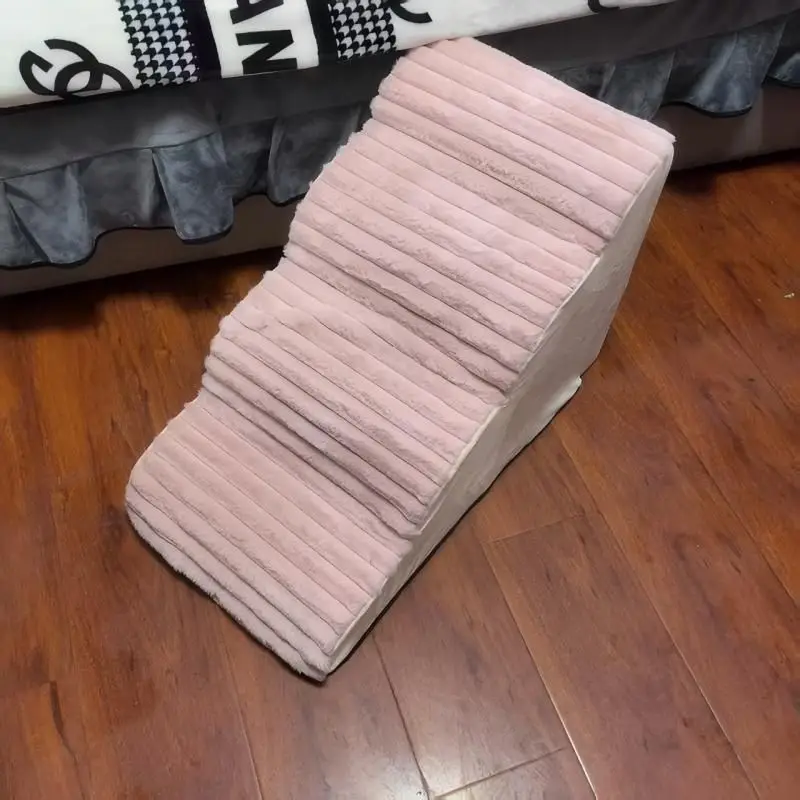 Escalera de felpa desmontable para perros – Escalones lavables - imagen 3
