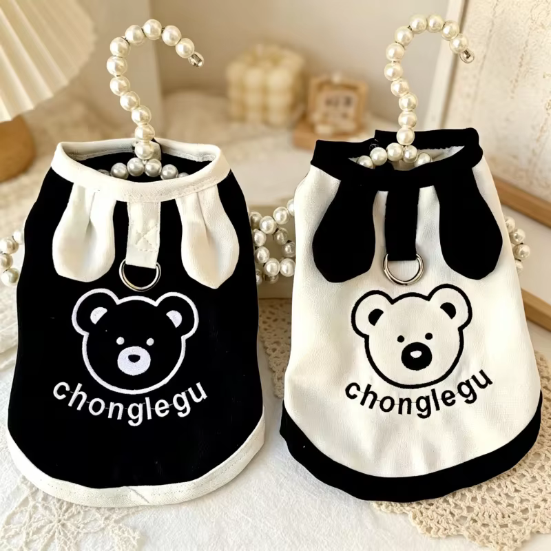 Chaleco de verano con estampado de oso para perros mini - imagen 2