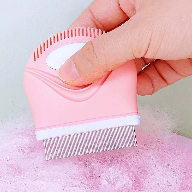 Peine para perros, cepillo de dientes denso para perros, Mini peines para Limpieza del cabello de perros, masaje para el cuidado de perros, cepillo para gatos, producto para eliminar el vello de mascotas - imagen 4