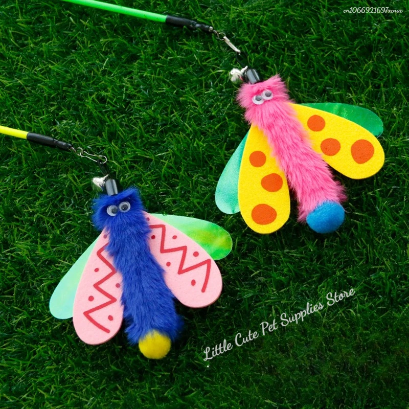 Juguetes para gatos interactivos y divertidos juguetes para gatos con insectos para gatitos, varita de juguete, suministros para gatos, productos para mascotas - imagen 3