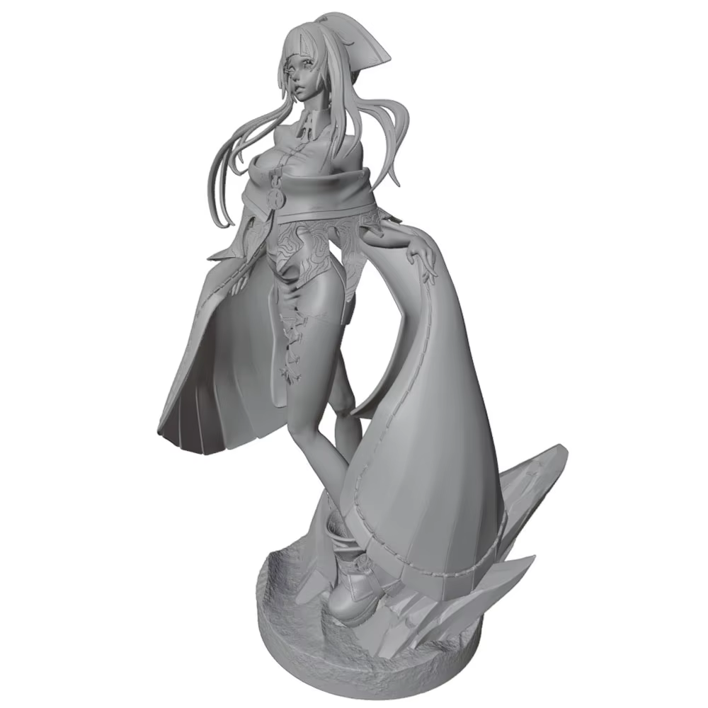 Figura anime 1/24 impresa en 3D sin montar Decoración gatos y perros - imagen 2