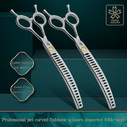Tijeras de adelgazamiento curvadas para perros – Peluquería canina