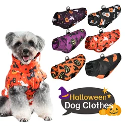 Disfraz Halloween perro pequeño y mediano – Estampado calabaza