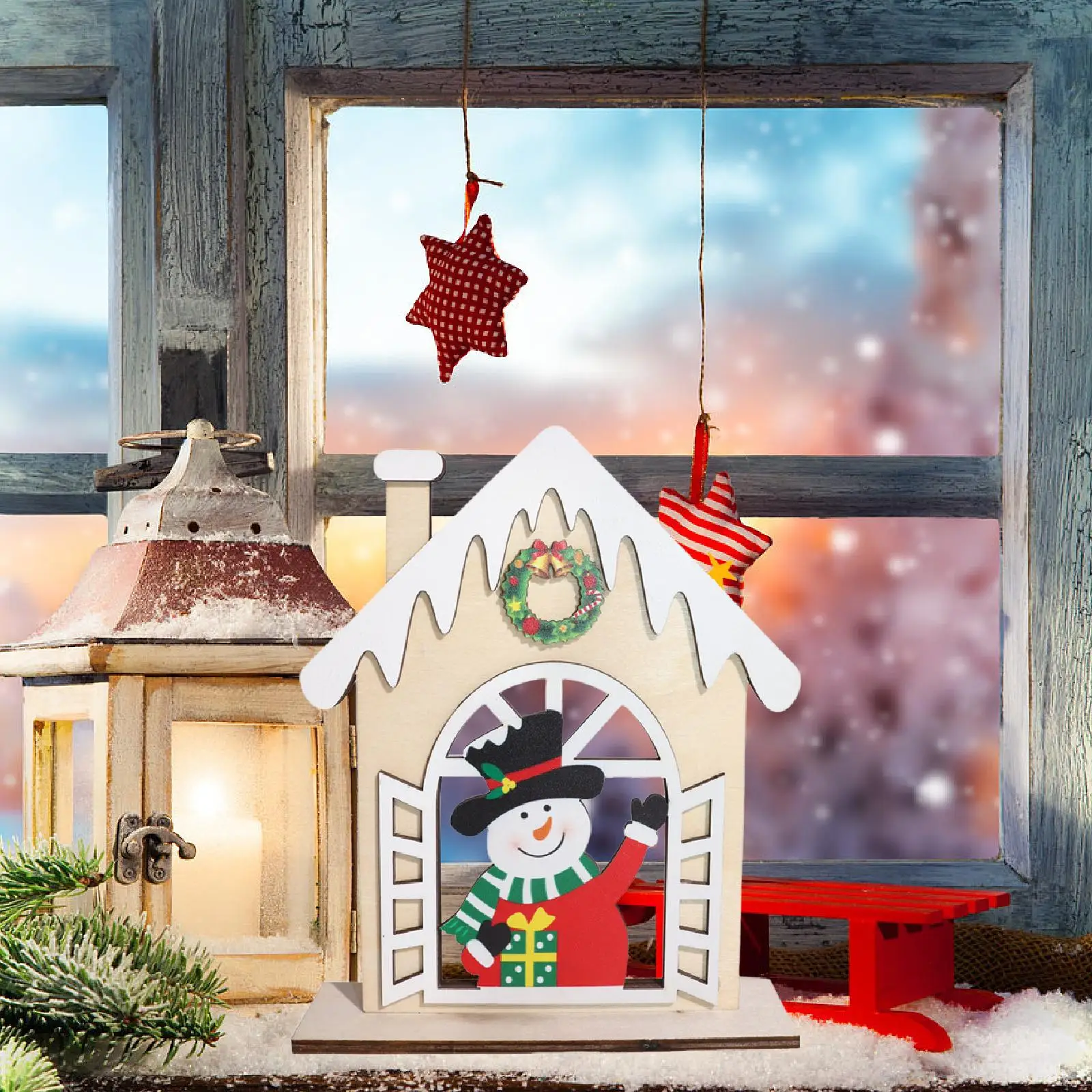 Christmas Table Decoration Wooden Ornament Collectible Holiday Tabletop Sign Plaque for Shelves Window Farmhouse Dining Room Christmas Table Decoration Wooden Ornament Collectible Holiday Tabletop Sign Plaque for Shelves Window Farmhouse Dining Room