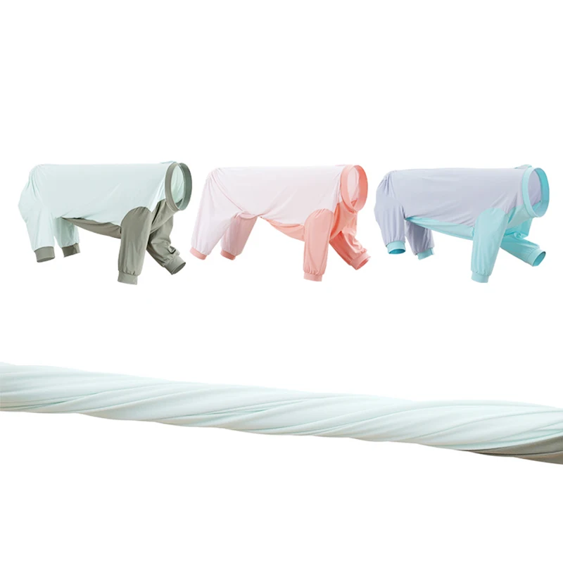 Ropa fresca de verano a prueba de sol para perros grandes, mono para perros de 4 patas resistente a insectos para Schnauzer Corgi Husky Labrador Golden Retriever - imagen 5