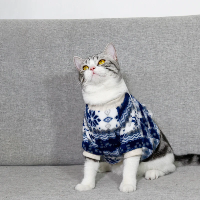 Suéteres para perros pequeños, ropa cálida y suave para cachorros, gatos medianos y grandes, perros, niñas o niños, camisa para perros para invierno y Navidad - imagen 5