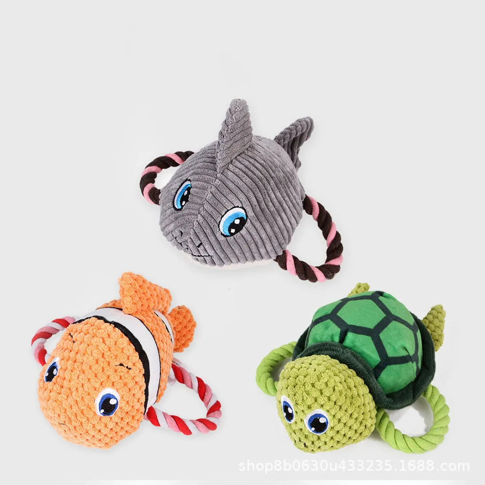 Juguete peluche resistente para perros y gatos interactivo con sonido