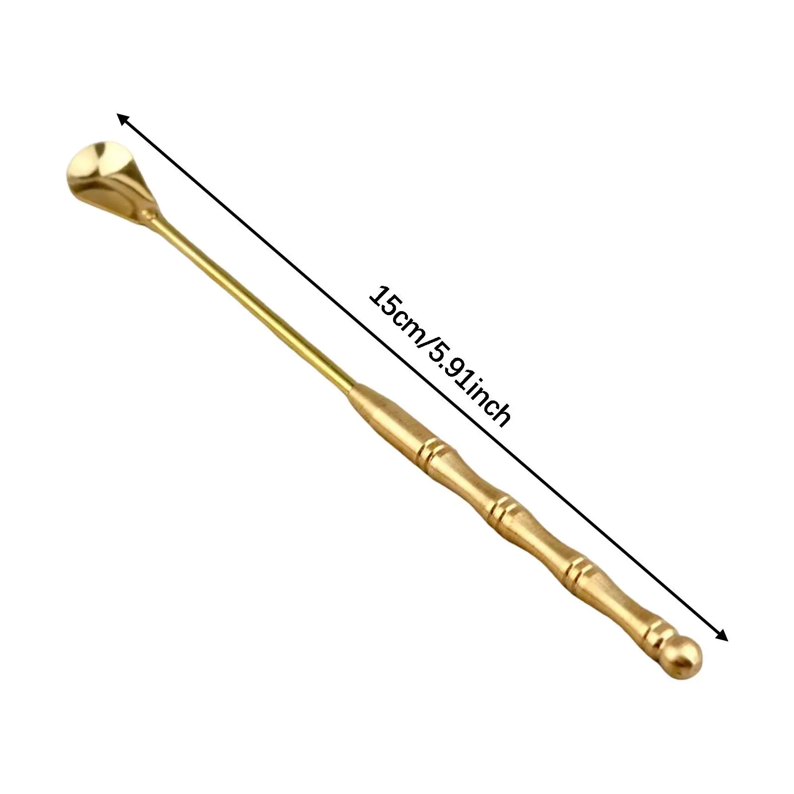 Copper Incense Spoon Incense Equipment Long Handle Professional for Incense Burner for Meditation Festivals Party Room