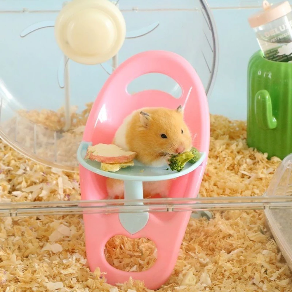Silla de comedor para hámster de Color aleatorio, taburete de plástico para mascotas para animales pequeños, juguete decorativo, accesorio para fotografía, accesorios para hámster, 1 ud. - imagen 5