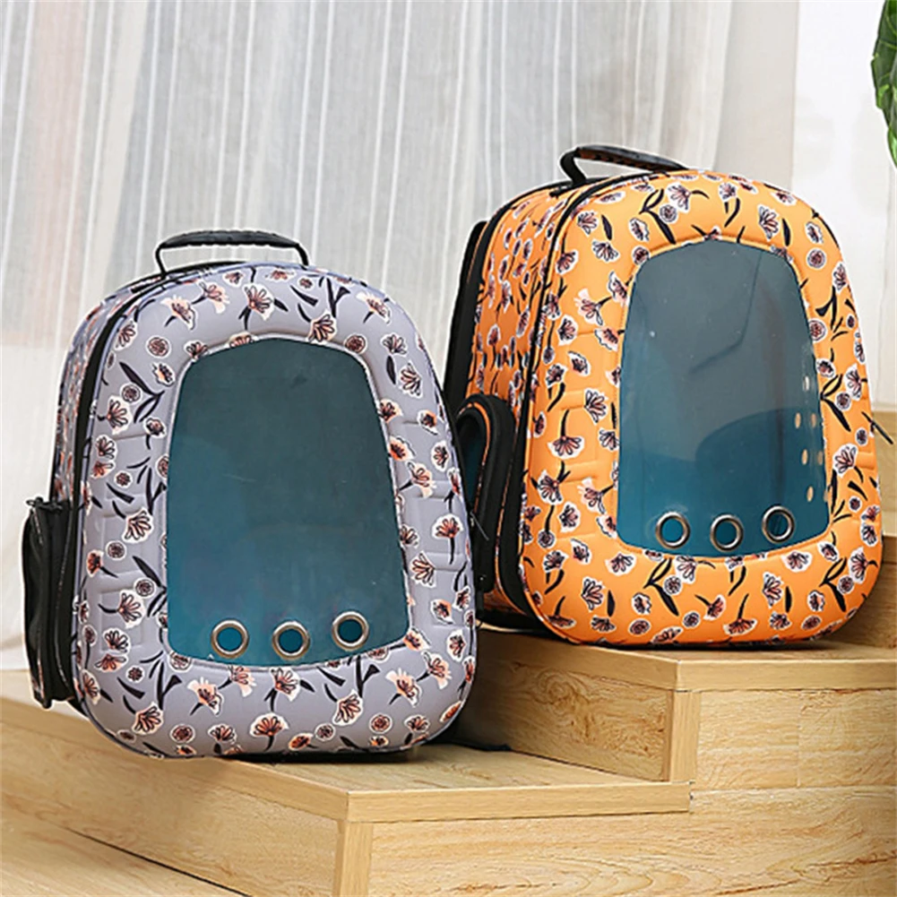 Bolso de hombro para mascotas al aire libre, bolsa de transporte portátil para gatos, bolsas transparentes transpirables para perros pequeños y gatos, mochila de viaje para cachorros - imagen 3