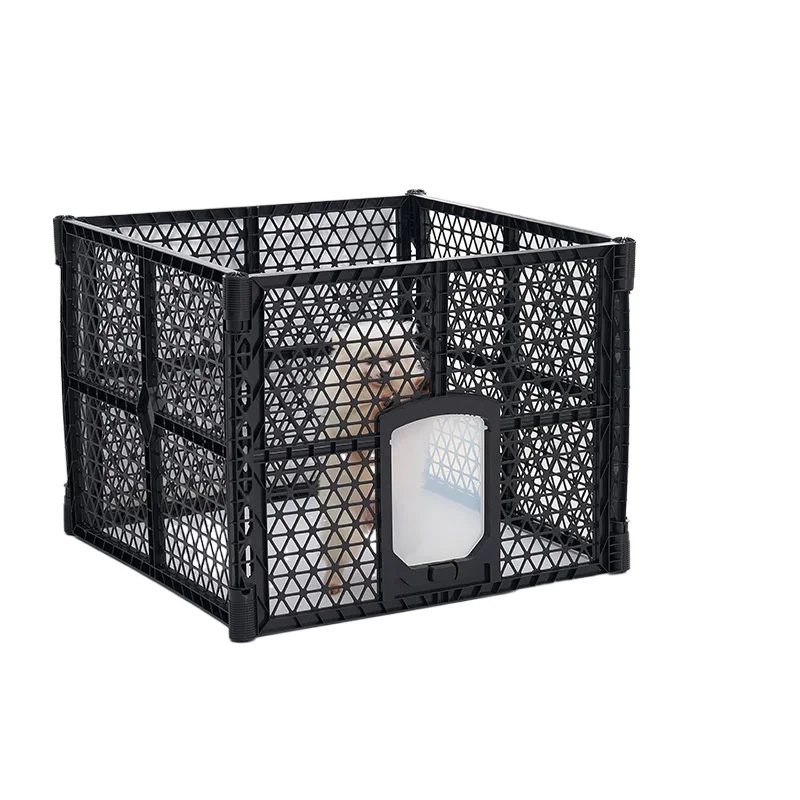 Corral plegable para perros y gatos con puerta de cierre - imagen 5