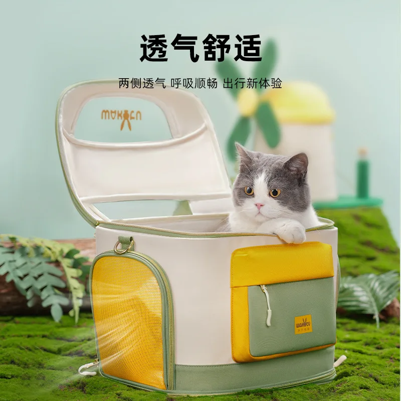Bolsa transportín transpirable para gatos con uso en bicicleta - imagen 4