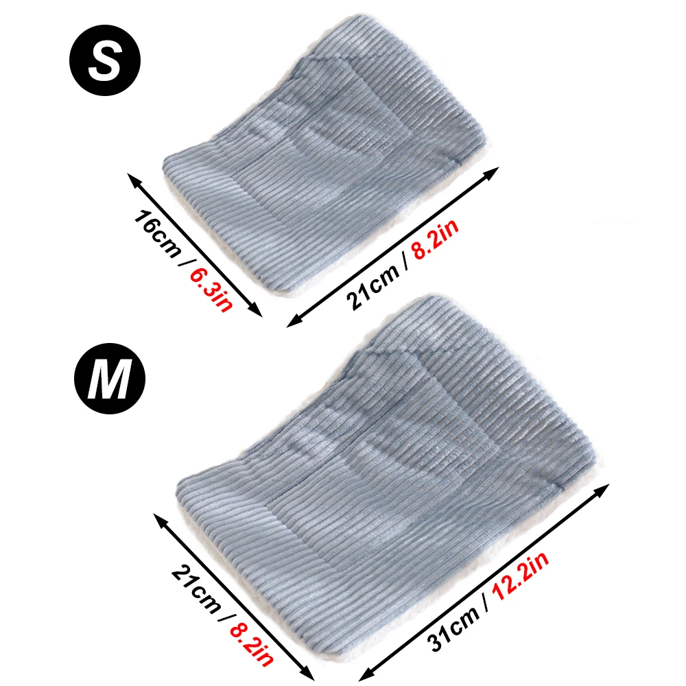 Cama de lana Lisa cálida para otoño e invierno, estera para dormir de pelusa suave, estera de felpa para nido, cama para animales pequeños, erizo, hámster, conejo, esteras para pájaros - imagen 5