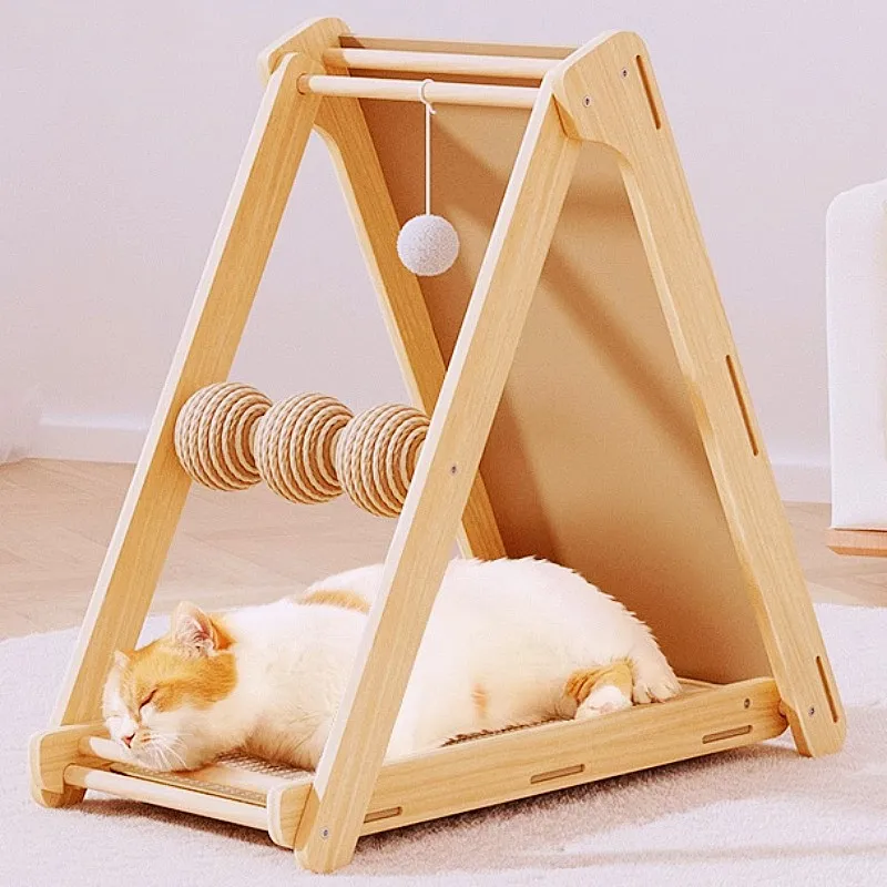 Marco de escalada para gatos, pelota de Sisal, poste rascador para gatos, rascadores plegables para gatos, tabla rascadora para gatos, Protector de sofá, suministros para mascotas - imagen 3
