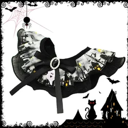 Collar fantasma Halloween para perros y gatos – Complemento festivo