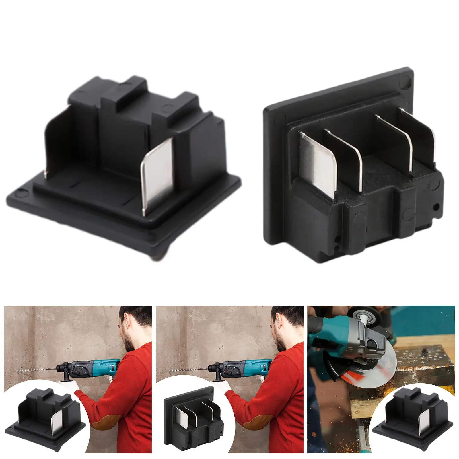 Battery Connector Terminal Block Copper Conductive Sheet Quality Portable Sturdy Stable for 18V Converter Replacement Battery Connector Terminal Block Copper Conductive Sheet Quality Portable Sturdy Stable for 18V Converter Replacement
