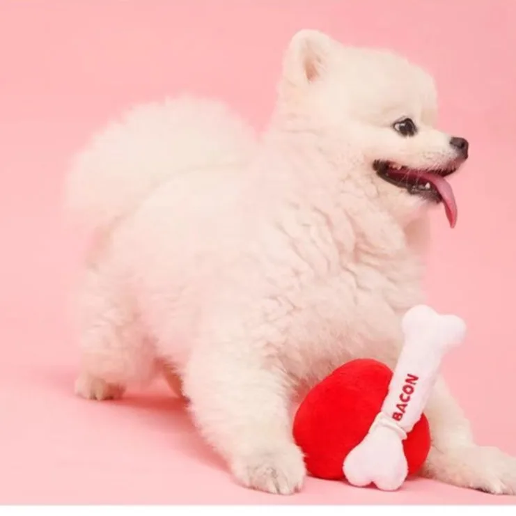 INS Pet Plush Love Bone Bb llamada comida oculta para perros, fabricación de sonidos para comer lentamente, accesorios para perros, juguetes de peluche para cachorros, productos para mascotas - imagen 4