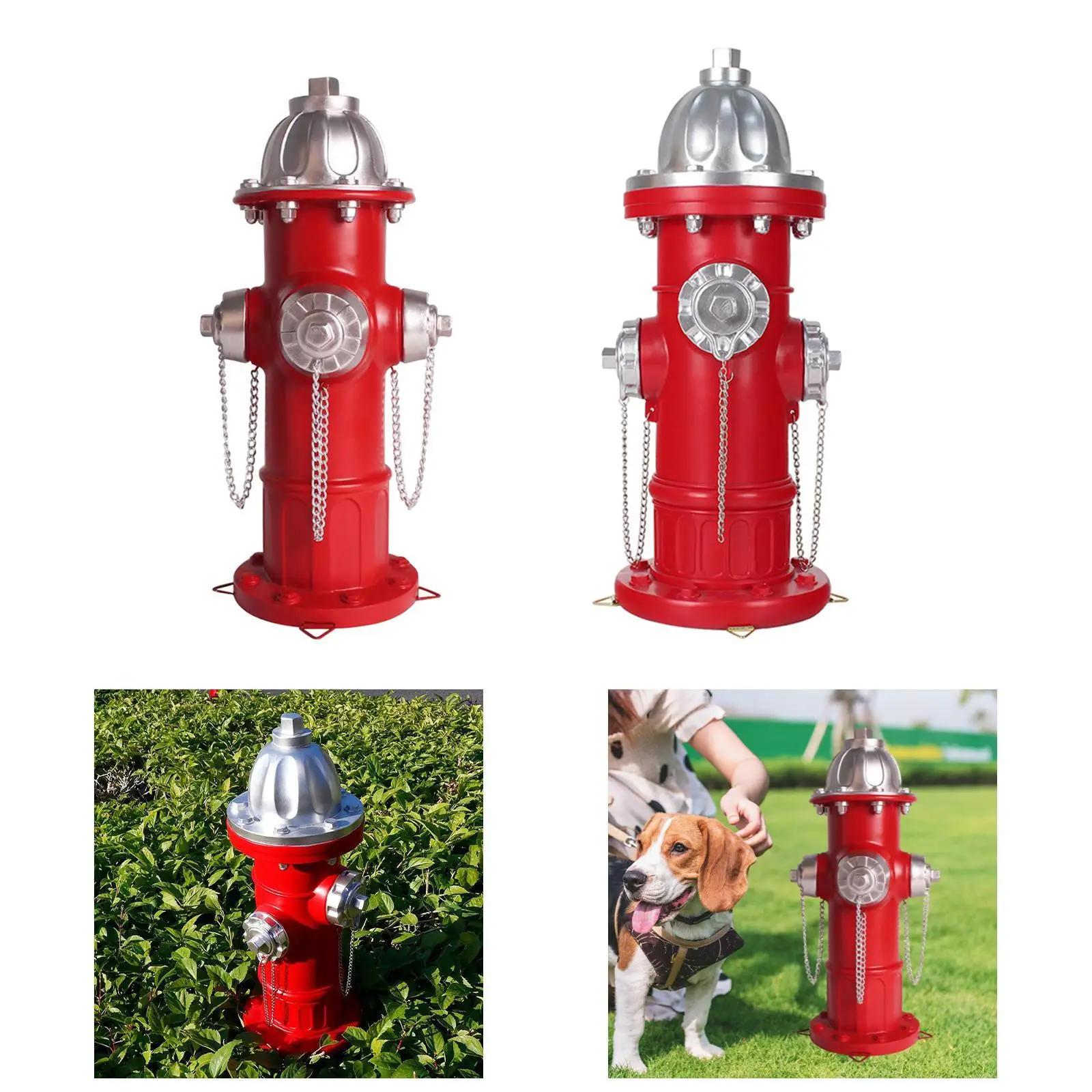 Fire Hydrant for Dogs to Pee on Puppy Pee Training Tool Decorative Resin Sculpture for Outdoor