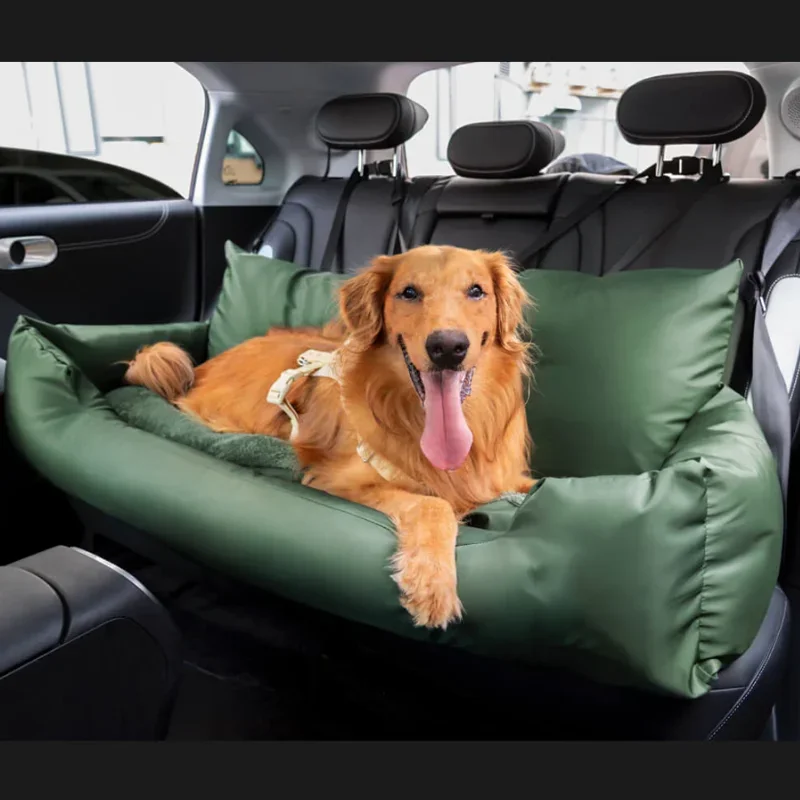 Transportín para perros grande de algodón grueso mejorado, funda para asiento de coche para perros de viaje, hamaca plegable, bolsa transportadora para mascotas para gatos y perros, 2024 - imagen 3