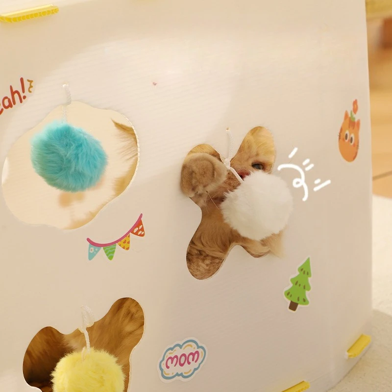 Túnel para gatos empalmable, suministros para mascotas, túnel para jugar, túneles para gatos, juguetes para gatos, barril de taladro transpirable interactivo para interiores - imagen 5