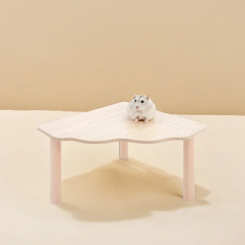 Plataforma de madera, jaula para animales pequeños, suministros de paisajismo, accesorios para hámster, juguete de escalada para ratas, juguetes para hámster, suministros para mascotas pequeñas