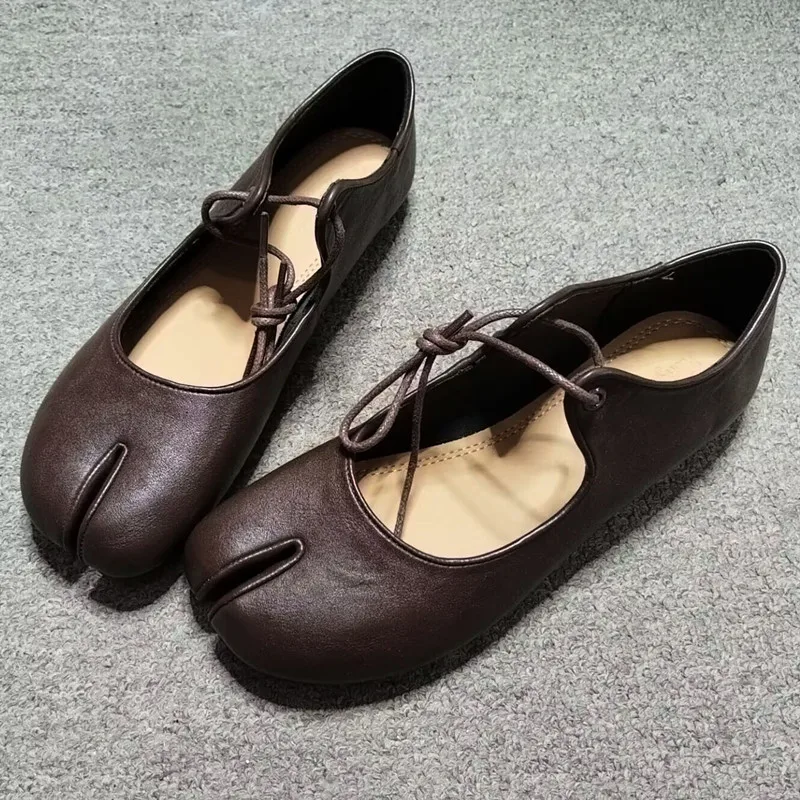 Zapatos planos de ballet en cuero para mujer – Cómodos y suela suave - imagen 3