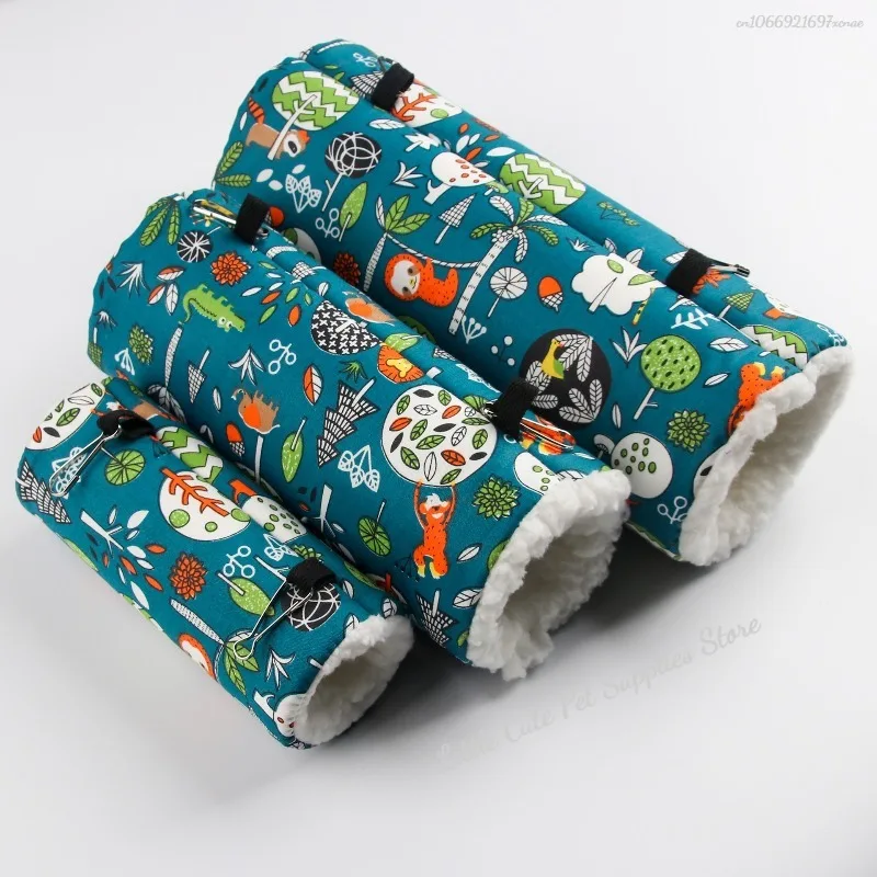 Hamaca colgante de algodón, túnel, escondite de felpa cálida, tubo para hámster, juguete, cama colgante, jaula, cama colgante, juguete oculto para animales pequeños - imagen 5
