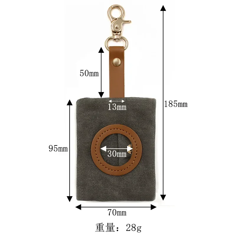 Dispensador de bolsas para excrementos de perros, soporte portátil para bolsas de basura, bolsa ligera para excrementos, contenedor de basura duradero para suministros de limpieza de mascotas - imagen 3