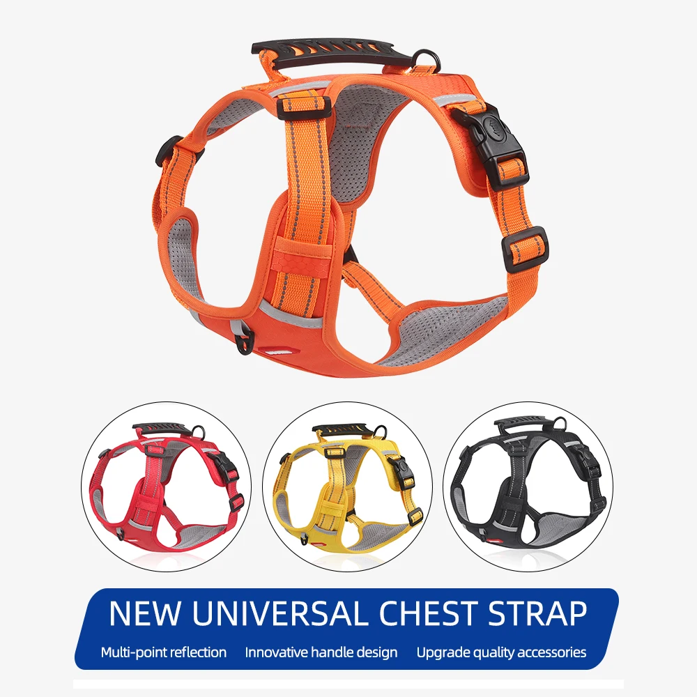 Arnés sin tirones para perros, chaleco reflectante para mascotas, Material Oxford transpirable con mango de fácil Control - imagen 4